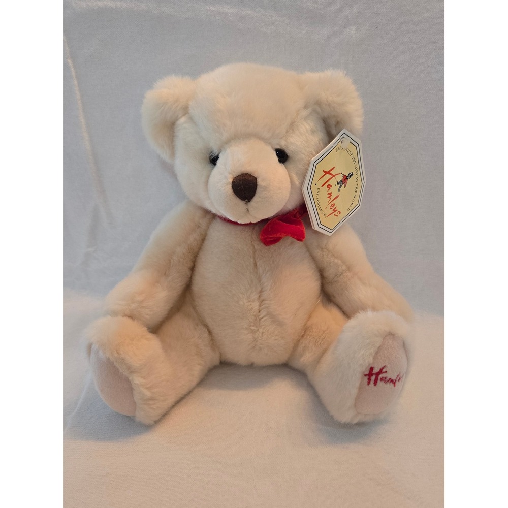 Hamleys Finest Toy‎ Shop In The World Cream Teddy Bear Plush Toy Collectible New